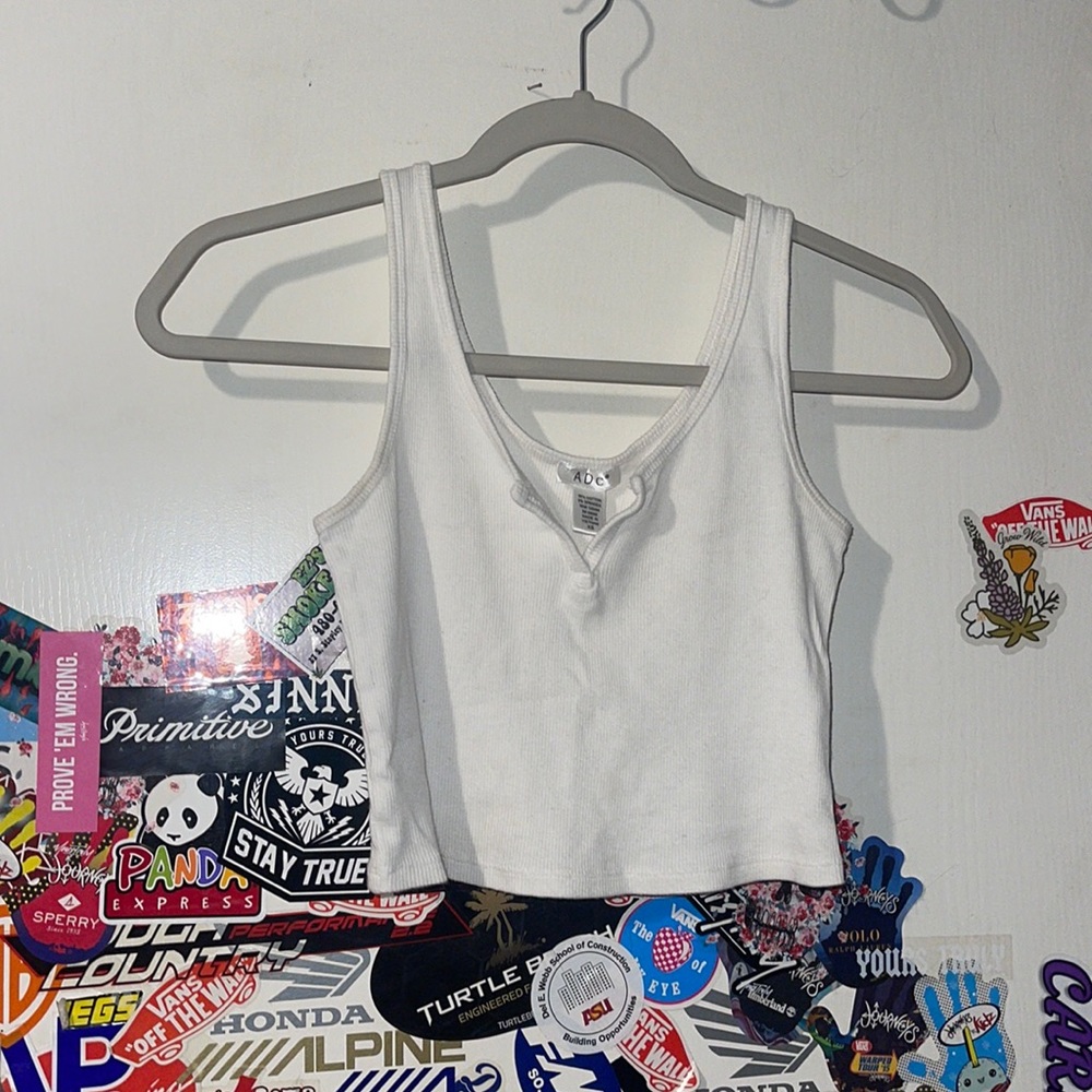 White crop top